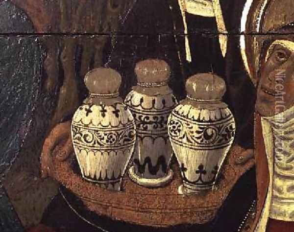 Decorated pottery jars Oil Painting - Bernat (Bernardo) Martorell