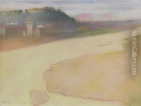 The Arno Oil Painting - Augusto Giacometti