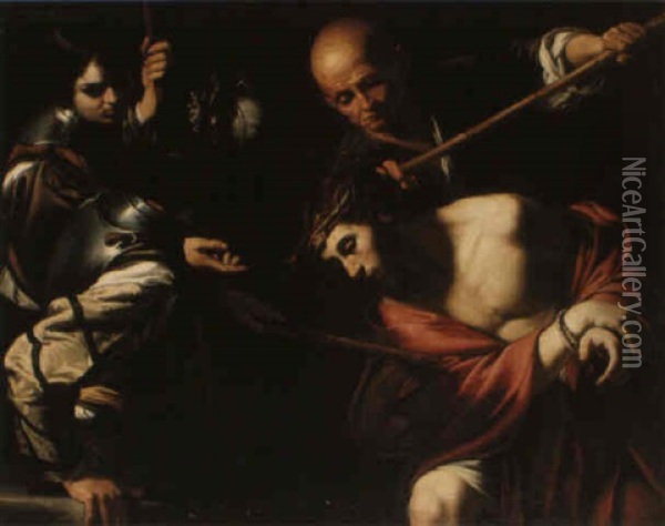 The Mocking Of Christ Oil Painting - Nicolas Regnier