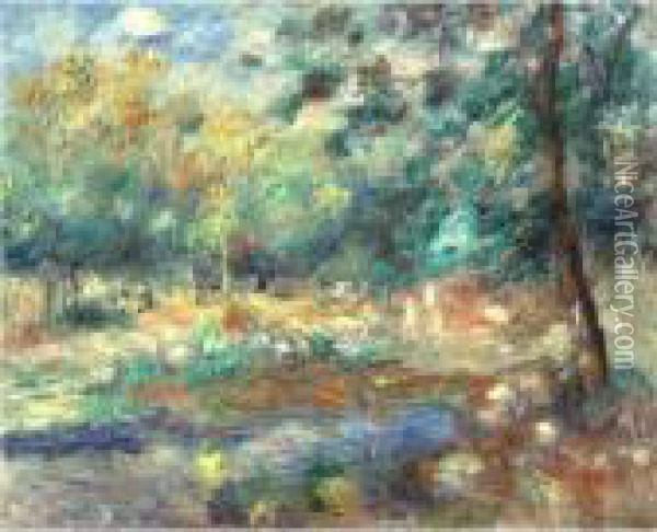 Paysage D'ete Oil Painting - Pierre Auguste Renoir
