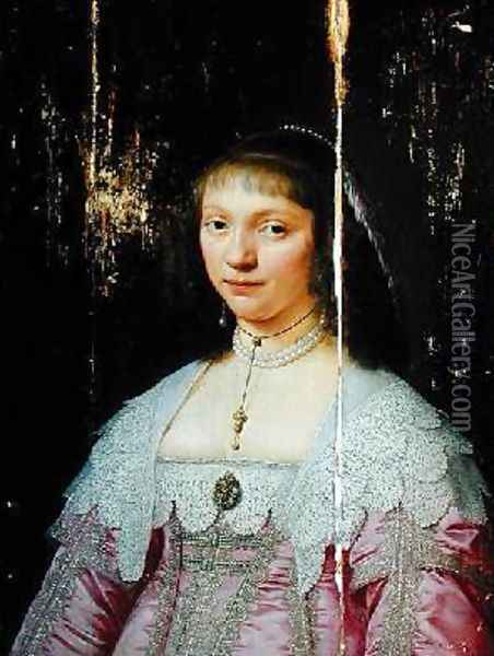 Portrait of a Young Woman 2 Oil Painting - Jacob Fransz van der Merck