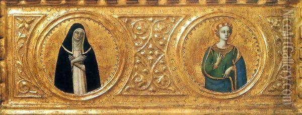Predella of the St Peter Martyr Altarpiece (detail) 3 Oil Painting - Angelico Fra