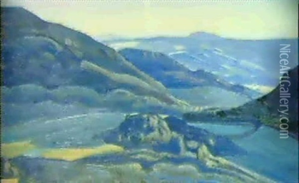 Finnish Landscape: The Island Of Tulolansaari Oil Painting - Nikolai Konstantinovich Roerich