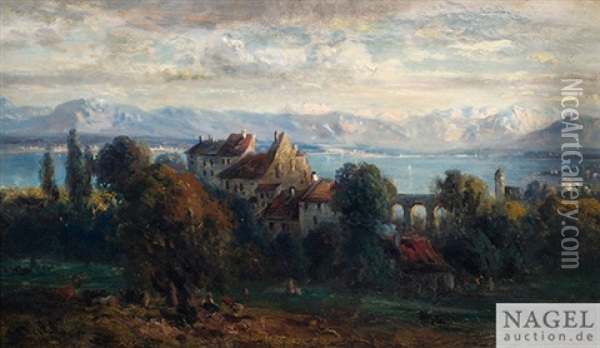 Landschaft Am Starnberger See Oil Painting - Carl Ebert