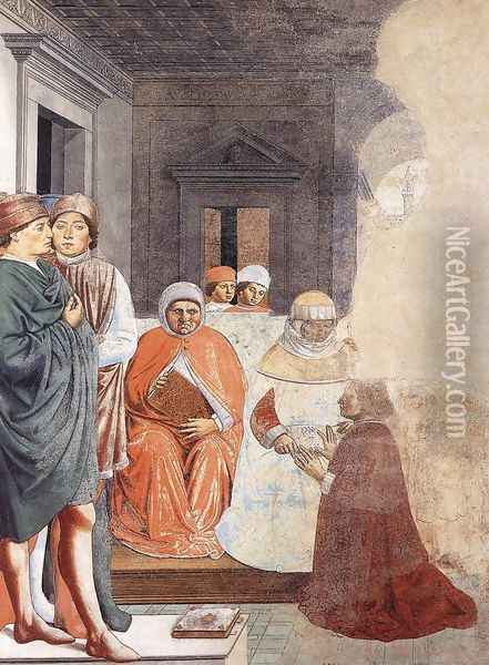 St Augustine at the University of Carthage (scene 2, north wall) 1464-65 Oil Painting - Benozzo di Lese di Sandro Gozzoli