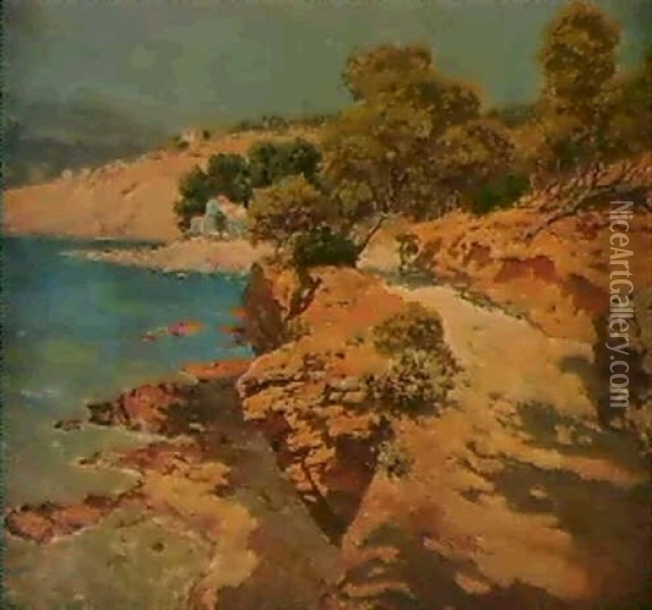 The Mediterranean Coast Oil Painting - Carlo Brancaccio