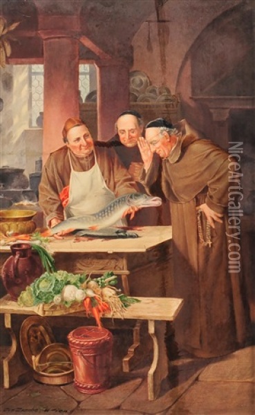 Escenas Historicas Oil Painting - Josef (Johann) Zasche