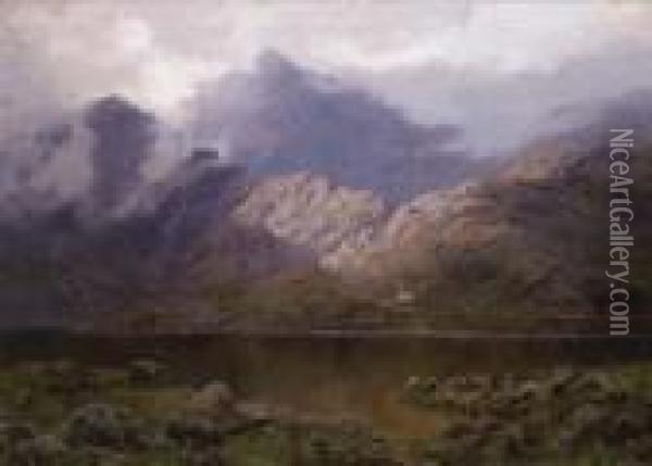 Mount Snowdon, North Wales Oil Painting - William Charles Piguenit
