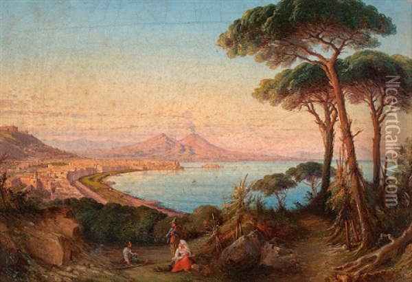 Golf Von Neapel Oil Painting - Gabriel Carelli