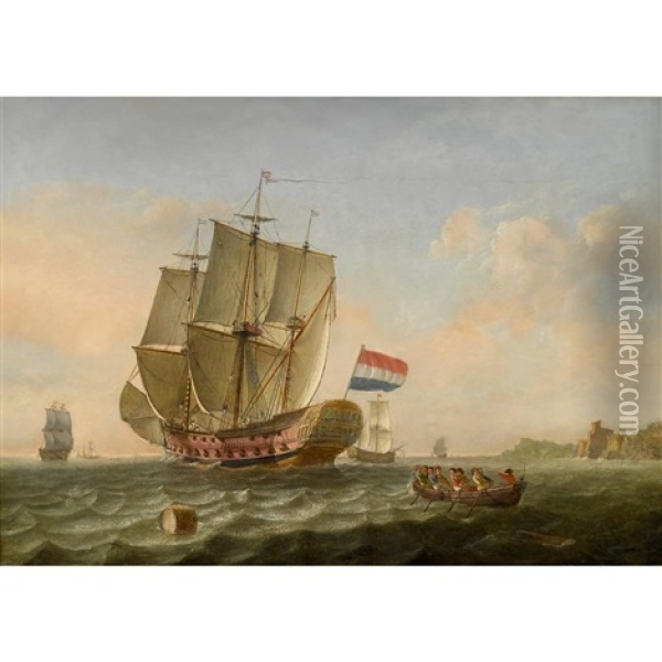 Shipping In A Calm Oil Painting -  Zeeman