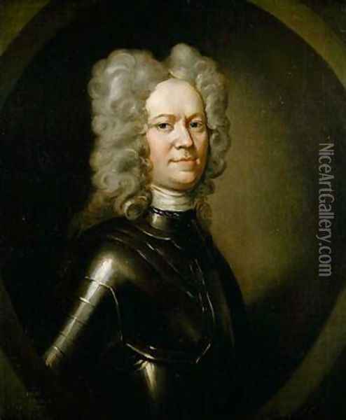 Portrait of Simon Fraser 11th Lord Lovat 1703 Oil Painting - Sir John Baptist de Medina