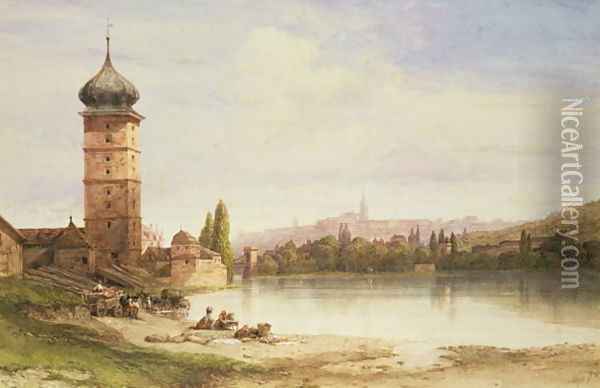 Prague, Czechoslovakia Oil Painting - William Wyld