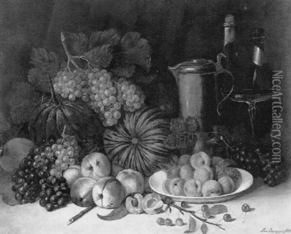 Fruchtesstilleben Oil Painting - Joseph Correggio