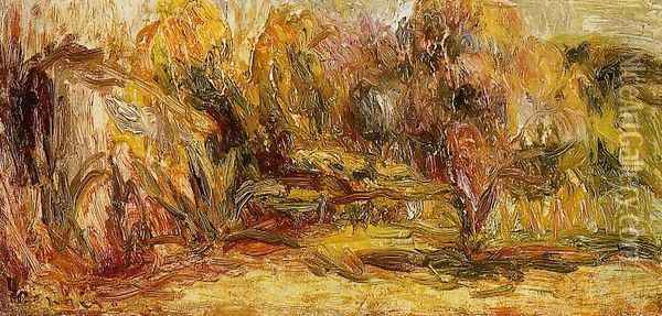Cagnes Landscape IV Oil Painting - Pierre Auguste Renoir