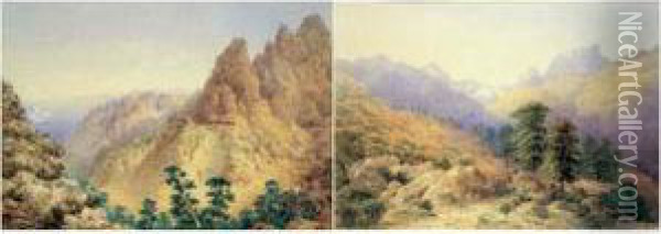 Paire De Paysages De Corse Oil Painting - Esaias Van De Velde