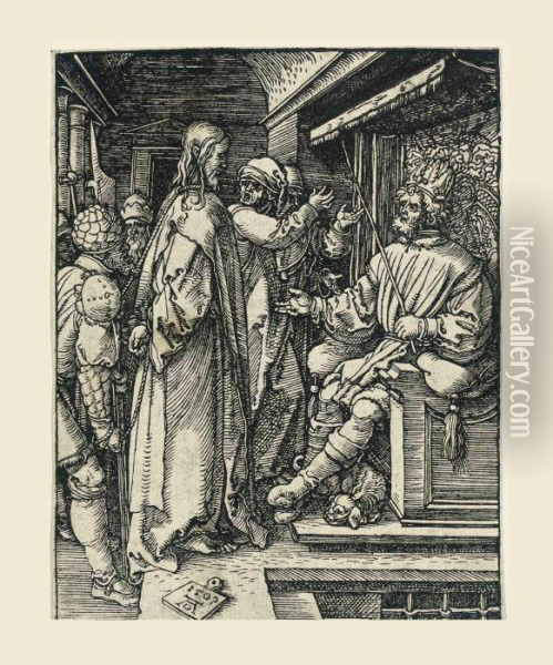 The Small Woodcut Passion Oil Painting - Albrecht Durer