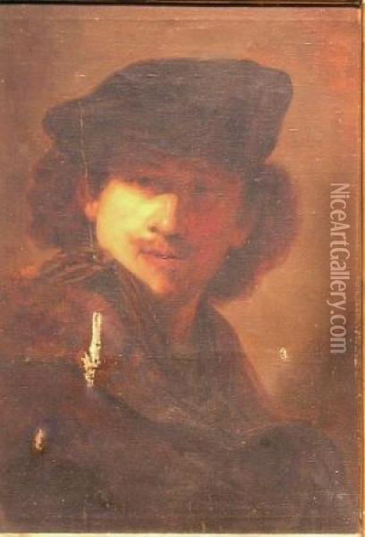 Self Portrait Oil Painting - Rembrandt Van Rijn