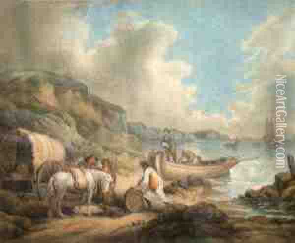 Smugglers Oil Painting - James Ward