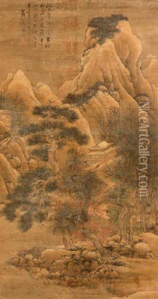 Autumn Landscape Oil Painting - Lan Ying