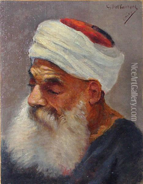 Ritratto Di Arabo Oil Painting - C. Dellacroix