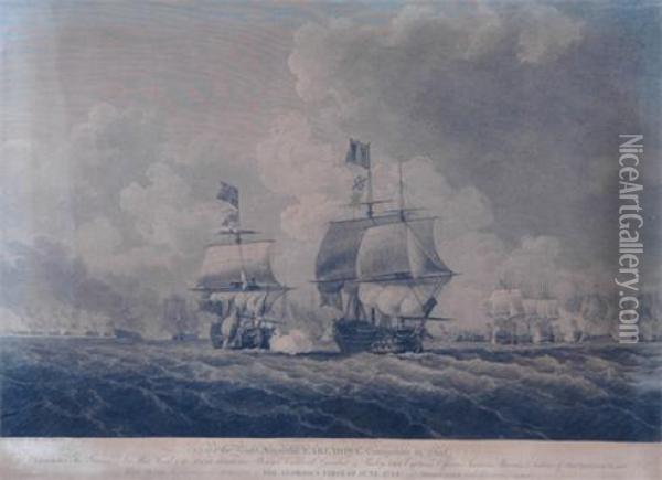 Naval Engravings Oil Painting - Robert Cleveley