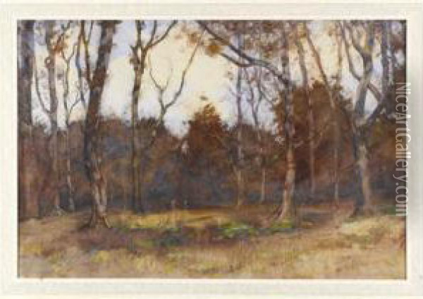 Autumn, Humbie Woods Oil Painting - Robert Burns