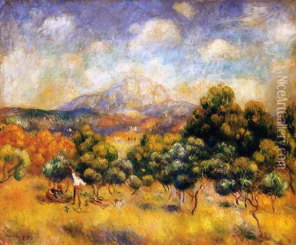 Mount Sainte Victoire2 Oil Painting - Pierre Auguste Renoir
