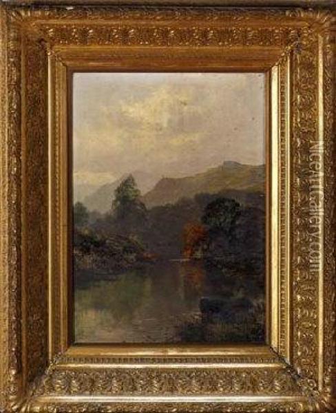 A View In Borrowdale Oil Painting - Frank Thomas,francis Carter