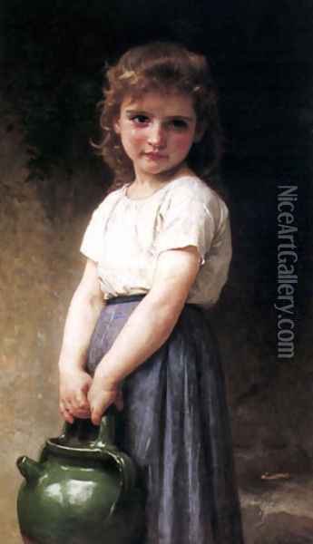 Going to the Well Oil Painting - William-Adolphe Bouguereau