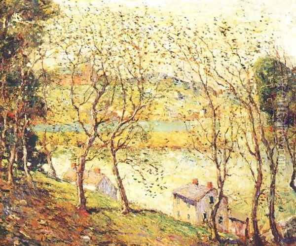 Springtime, Harlem River Oil Painting - Ernest Lawson