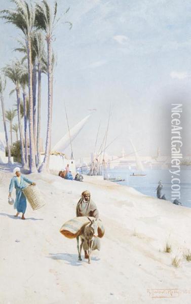 On The Banks Of The Nile Oil Painting - Robert George Talbot Kelly