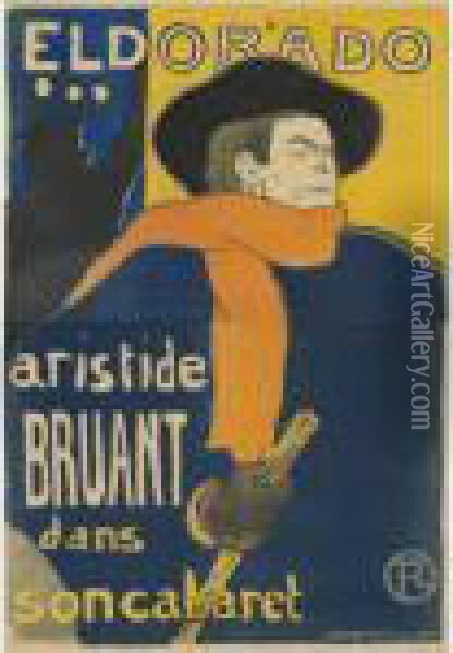 Eldorado, Aristide Bruant Oil Painting - Henri De Toulouse-Lautrec