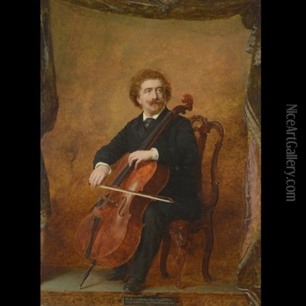 Joseph Hoffman Oil Painting - Andre (Count) de Mniszek