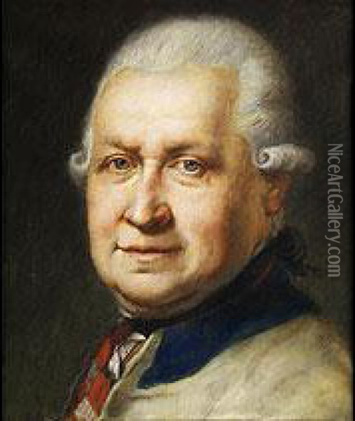 Portrait Des Barons Lodovico De Terzi Oil Painting - Johann Baptist Ii Lampi