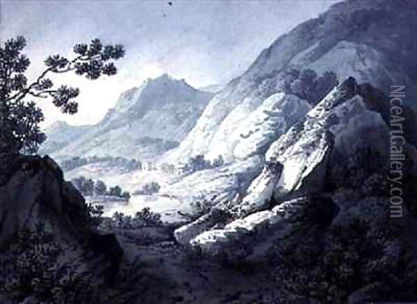 Landscape Sketches 7 Oil Painting - Joseph Francis Burrel