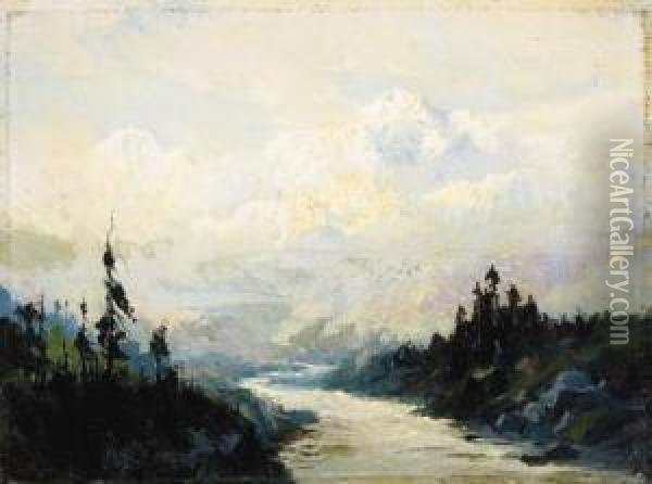 Mount Mckinley, Alaska Oil Painting - Sidney Laurence