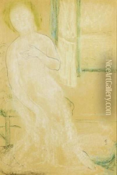 Jeune Fille A La Fenetre Oil Painting - Maurice Denis