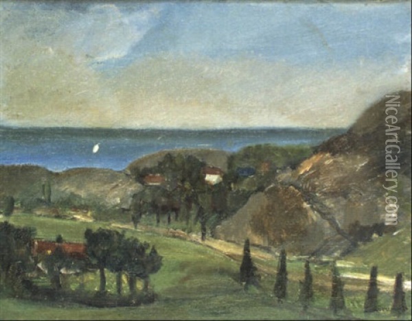 Landskap Fran V,stkusten Oil Painting - Ivan Ivarson