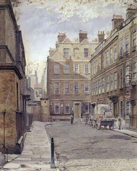 Dr.Johnson's House, 17 Gough Square, London Oil Painting - John Crowther
