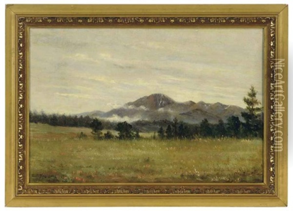 Pike's Peak From Manitou Springs, Colorado Oil Painting - Leslie James Skelton