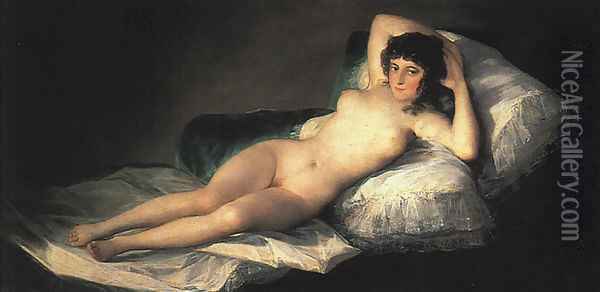 Nude Maja Oil Painting - Francisco De Goya y Lucientes
