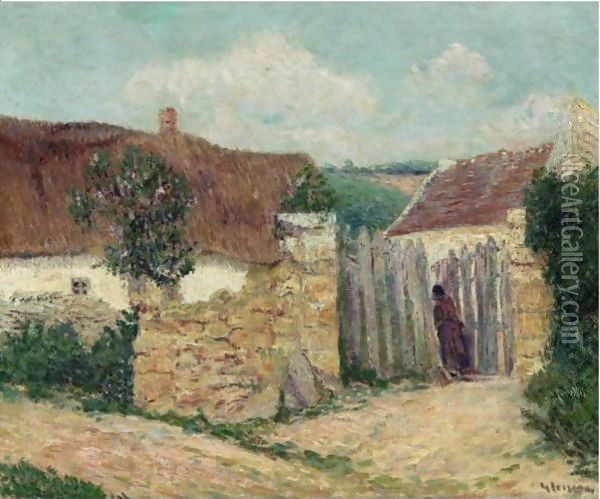 Maison Dans Le Village Oil Painting - Gustave Loiseau