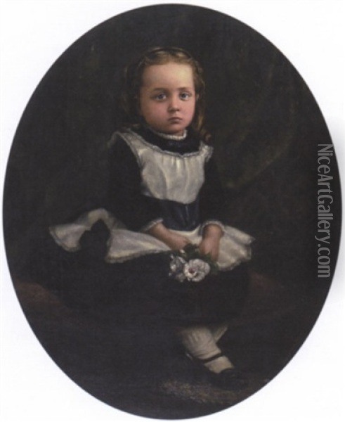 Portrait Of Frances Gertrude Lawson Oil Painting - Robert Harris