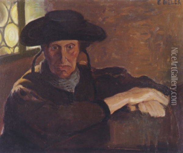La Mere De Laurent Oil Painting - Ernest Bieler