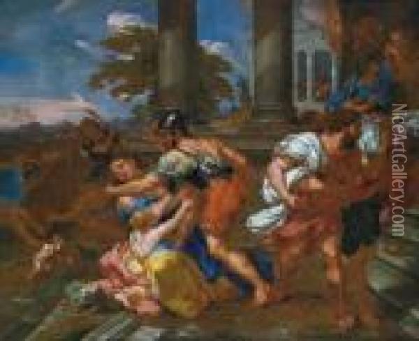 La Strage Degli Innocenti Oil Painting - Nicolas Poussin