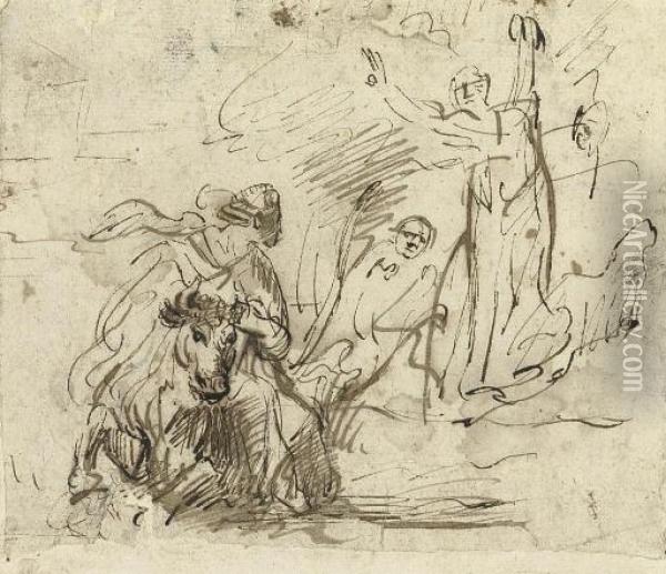 The Rape Of Europa Oil Painting - Rembrandt Van Rijn