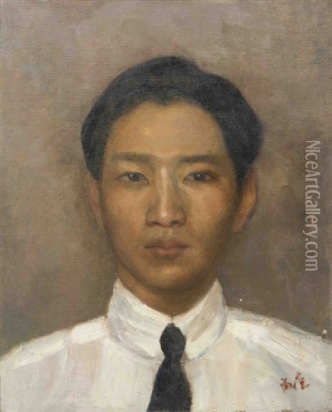 Portrait Presume De Lin Fengmian Oil Painting -  Cai Weilian