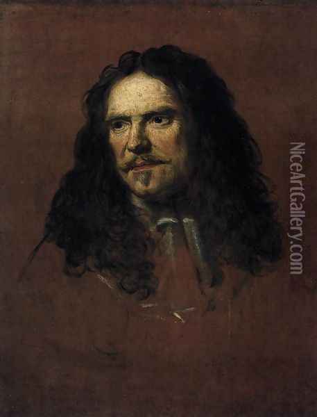 Portrait of Turenne c. 1665 Oil Painting - Charles Le Brun