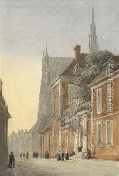 Amiens, France Oil Painting - David I Cox