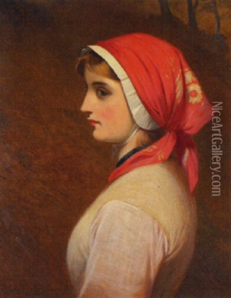 A Thoughtful Moment Oil Painting - Charles Sillem Lidderdale